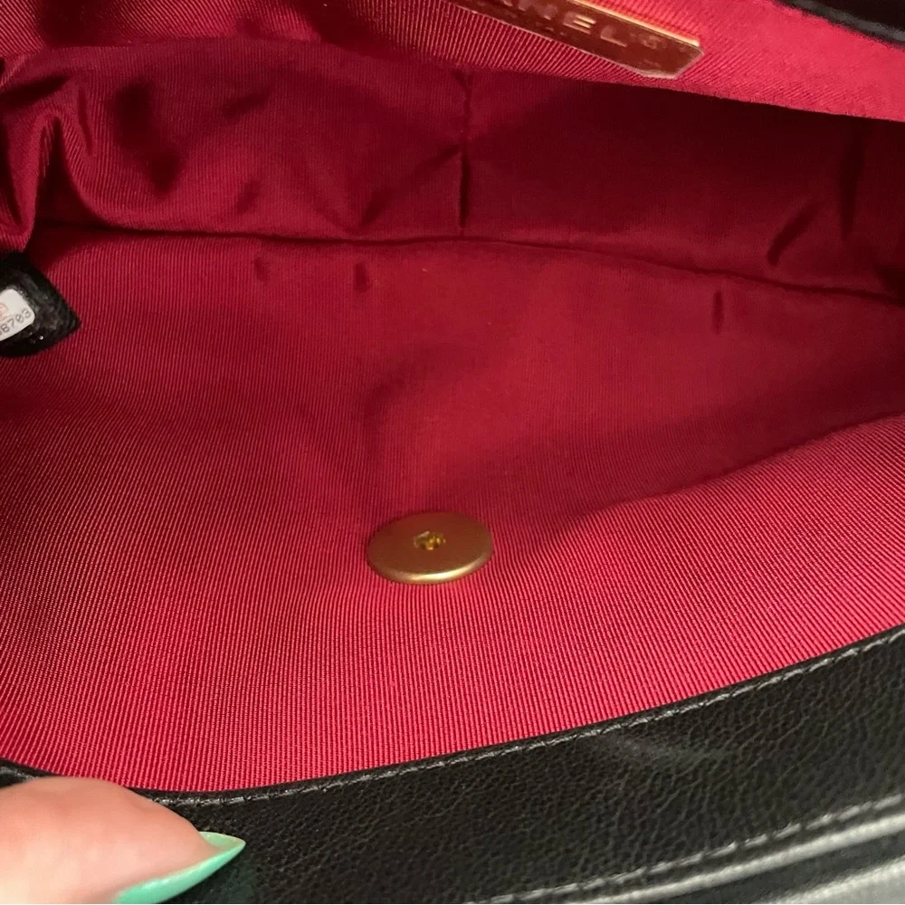 Chanel Medium 19 20S Flap Bag Black Goatskin BRAND NEW PRISTINE - Picture 10 of 11